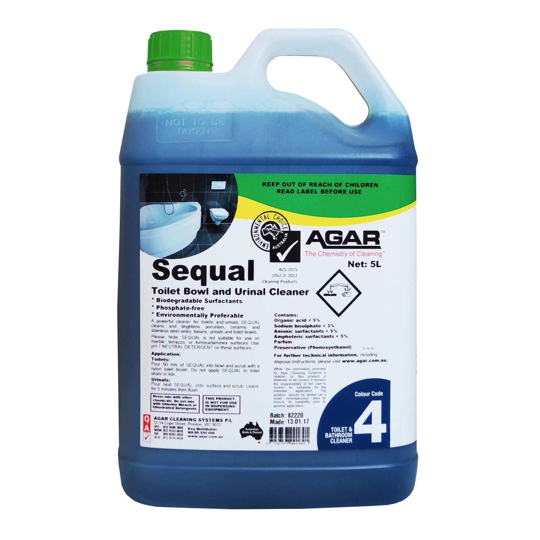 Sequal Toilet  & Urinal Cleaner