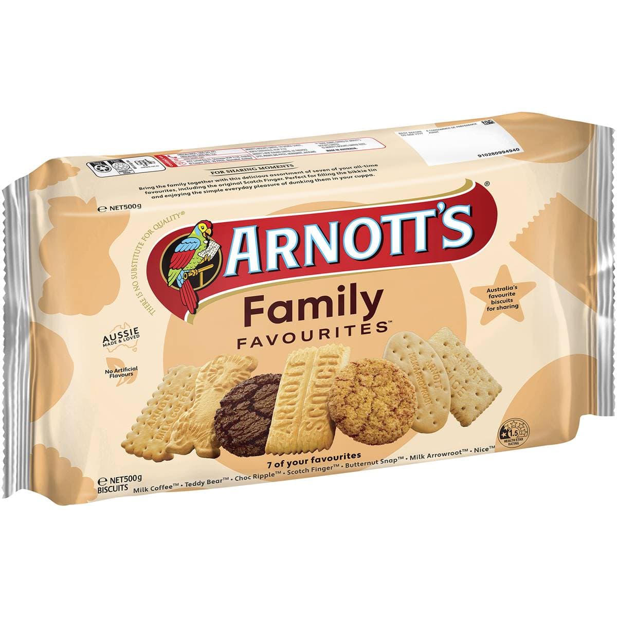 Arnotts Family Favourites 500gm