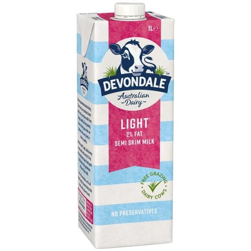 Devondale Long life Semi Skim milk 1L