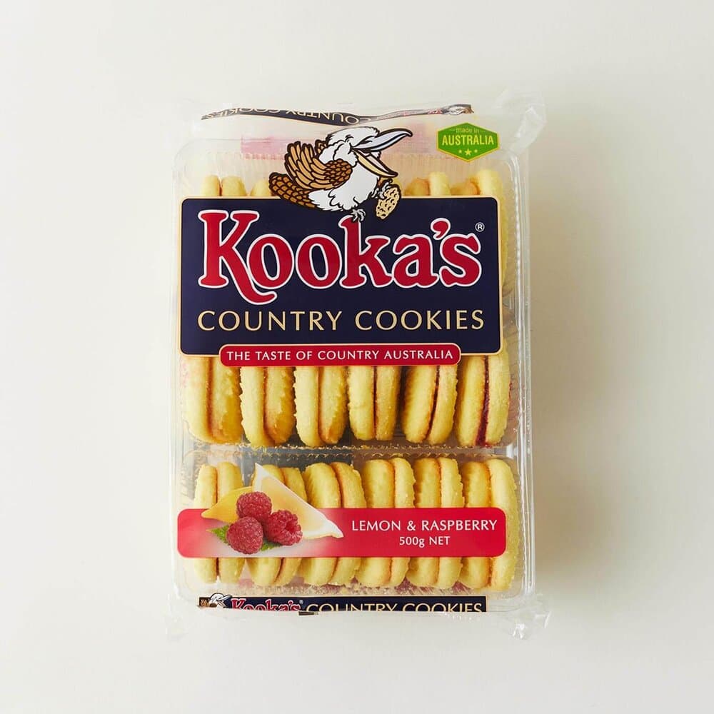 Kooka’s Biscuits Lemon & Raspberry 500gm