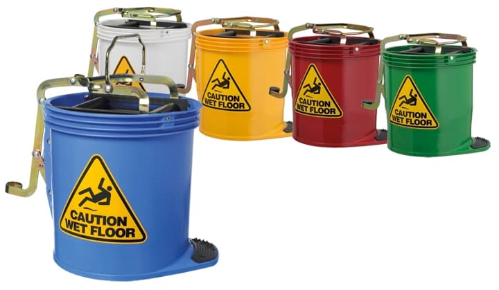 Heavy Duty Mop Bucket with Castors 16ltr