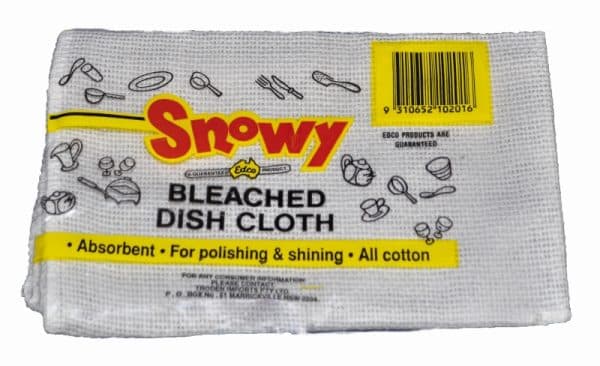 Snowy dish cloth