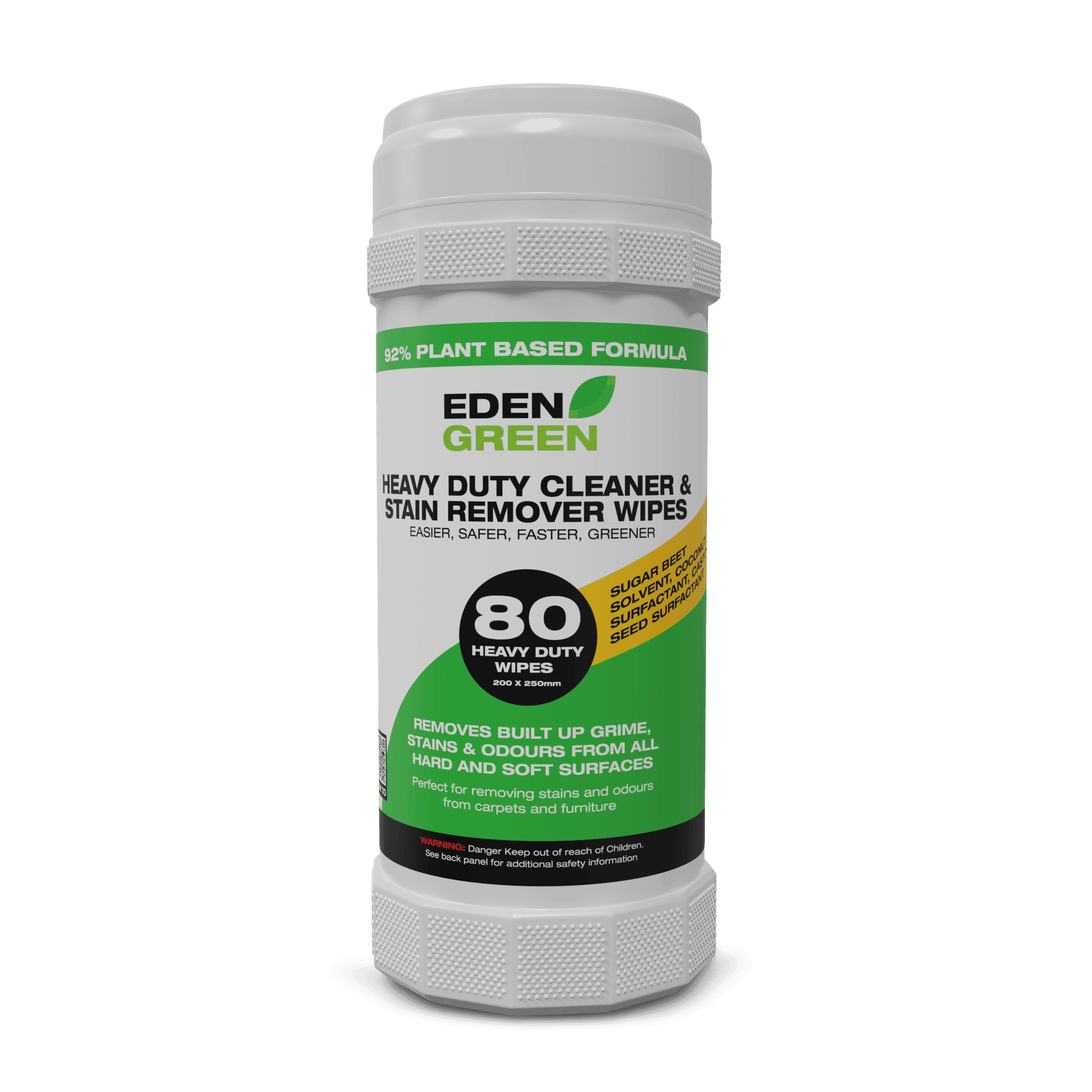 Eden Green Heavy Duty Cleaner & Stain Remover Wipes