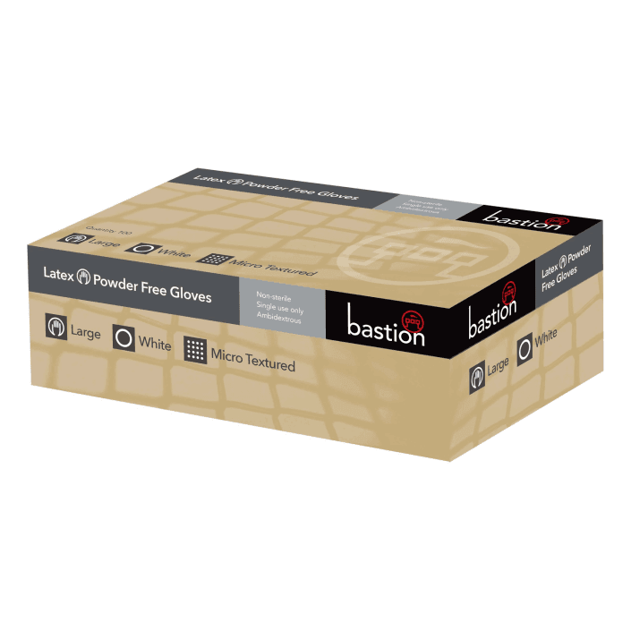 Bastion Latex Gloves Powder Free