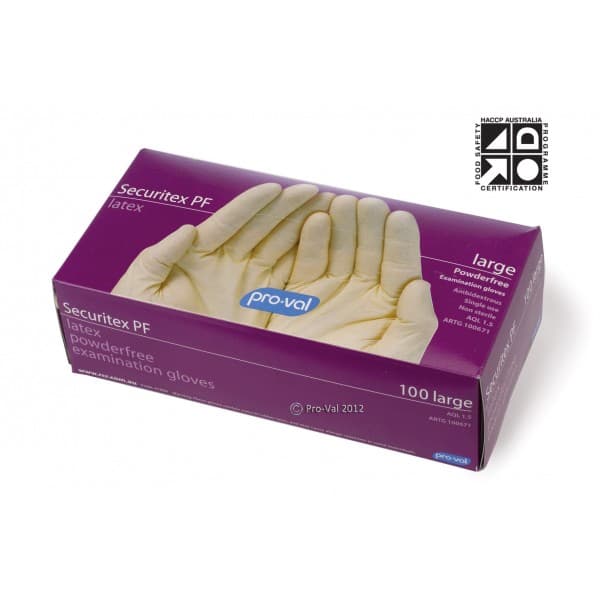 ProVal Latex Powder Free Gloves