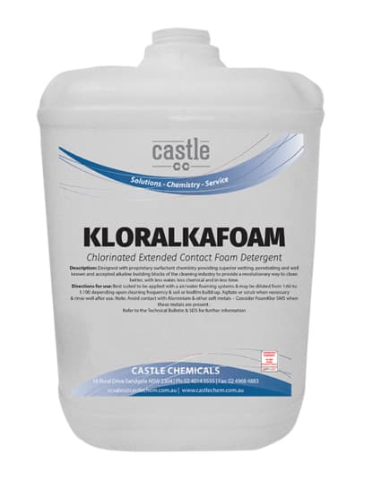 Kloralkafoam Chlorinated Foaming Detergent