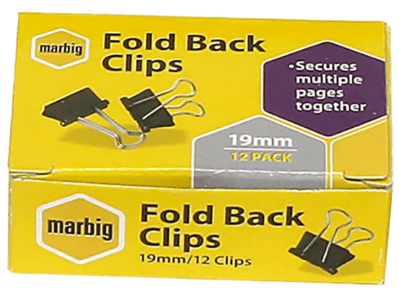 Marbig Foldback Clips